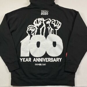 Negro Leagues Baseball Hoodie Mens Medium 100 Year Anniversary BLM Fist Pullover